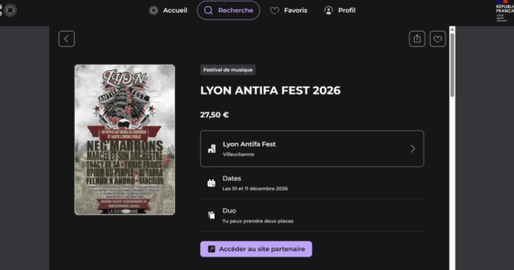 Affiche du Lyon Antifa Fest 2026