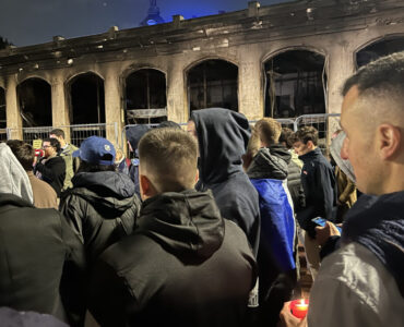 Rassemblement de soutien aux commerçants et aux forces de l’ordre, place Bellecour à Lyon, le 19 octobre 2026