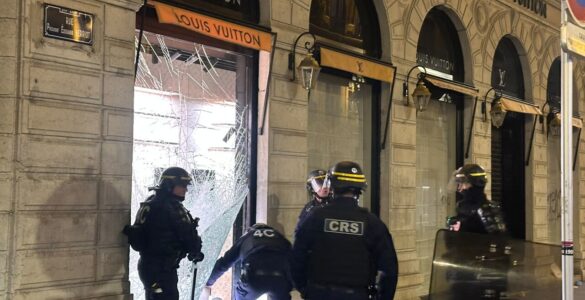 Boutique Louis Vuitton à Lyon après les pillages du 17 octobre 2026