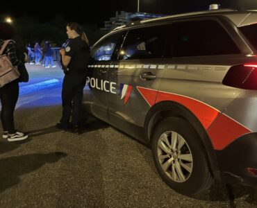 Intervention de police de nuit à Lyon