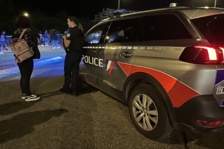 Intervention de police de nuit à Lyon
