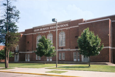 Glen Burnie High School, un établissement du comté d’Anne Arundel, photographie d’archives James G. Howes