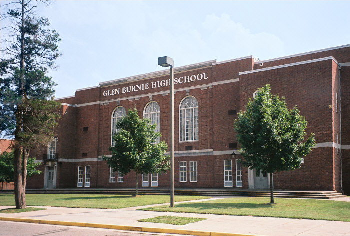 Glen Burnie High School, un établissement du comté d’Anne Arundel, photographie d’archives James G. Howes