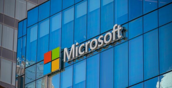 Façade de Microsoft, photographie jewhyte publiée par La Dépêche