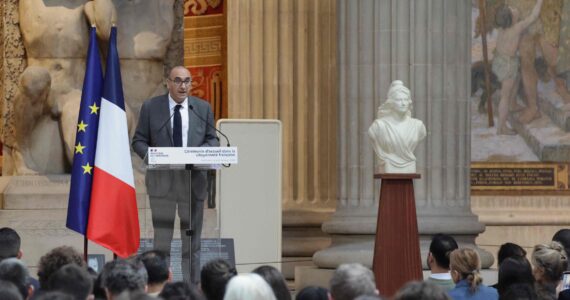 Cérémonie au Panthéon avec le ministre de l'Intérieur