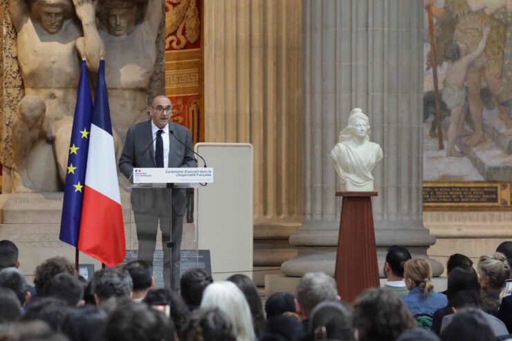 Cérémonie au Panthéon avec le ministre de l'Intérieur