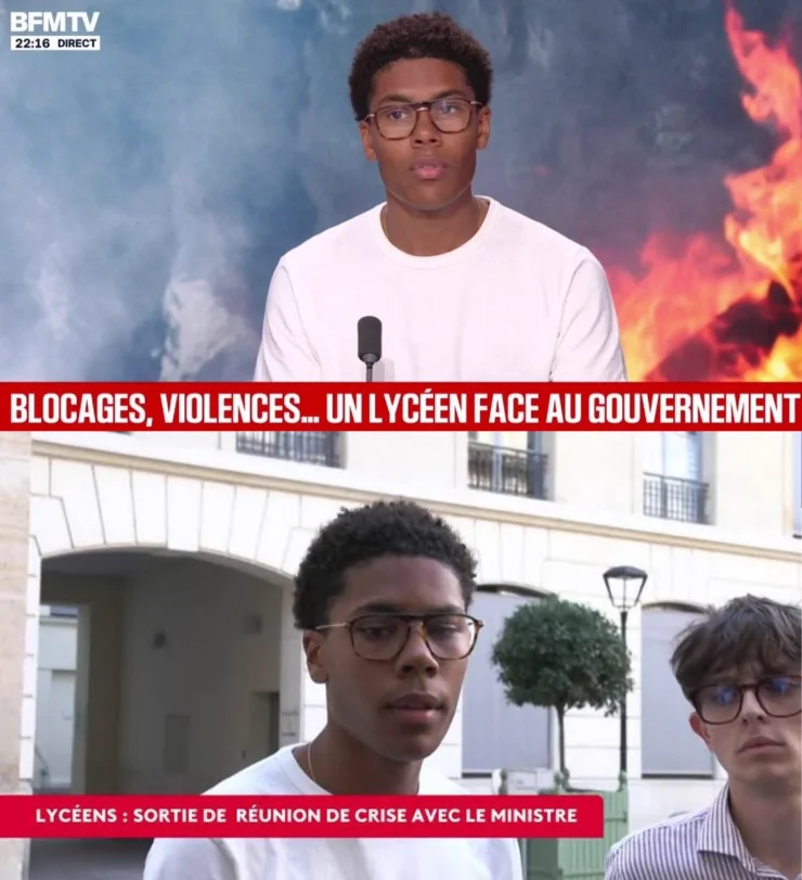 Capture publiée par Contre Attaque à propos de Nathanaël Combary et Renouveau Lycéen