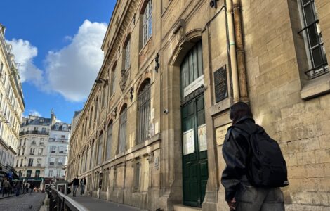 Le collège Yvonne-Le-Tac, dans le XVIIIe arrondissement de Paris, photographié en octobre 2026.
