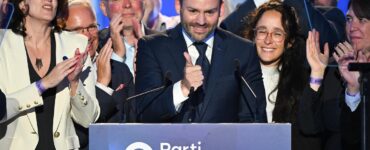 Paul St-Pierre Plamondon, dirigeant du Parti québécois, après les élections québécoises de 2026