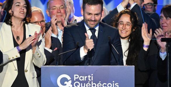 Paul St-Pierre Plamondon, dirigeant du Parti québécois, après les élections québécoises de 2026