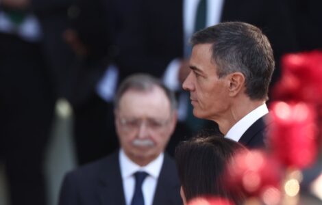 Pedro Sánchez lors de la fête nationale espagnole