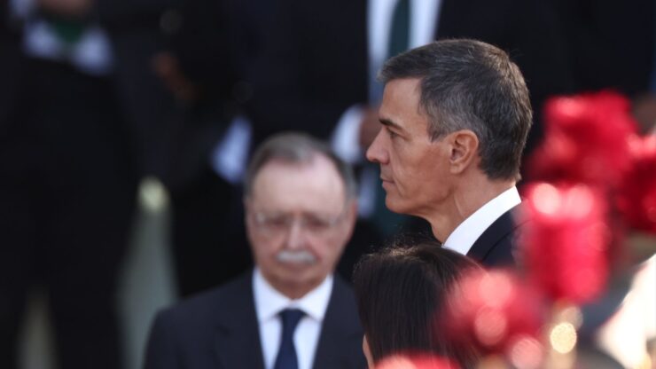 Pedro Sánchez lors de la fête nationale espagnole