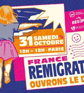 Affiche officielle du colloque « Remigration : ouvrons le débat » le 31 octobre 2026