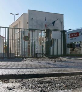 Photo publiée par L'Union pour les tirs de mortier au lycée Arago de Reims, 12 octobre 2026