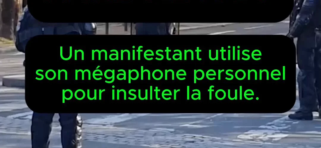 Capture de la vidéo accompagnant le démenti de la Gendarmerie nationale sur des propos attribués à tort à un policier.