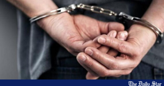 Illustration d'une arrestation dans le cadre d'une enquête sur des demandes d'asile frauduleuses au Royaume-Uni