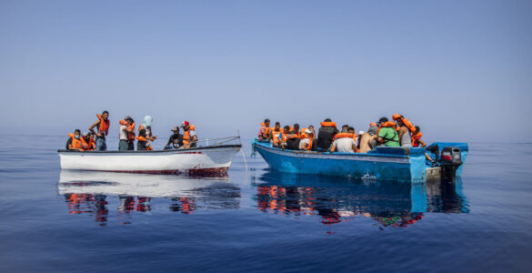 Embarcation utilisée sur la route migratoire entre l'Algérie et la Sardaigne