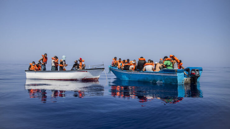 Embarcation utilisée sur la route migratoire entre l'Algérie et la Sardaigne