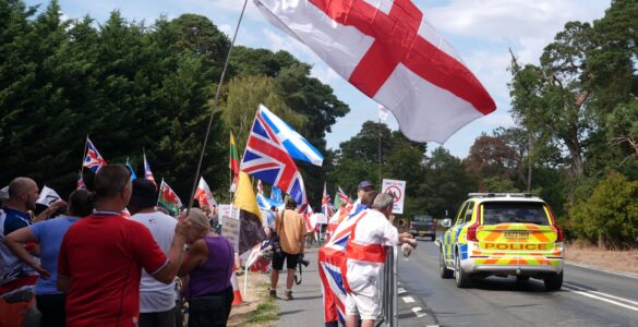 Manifestation dans le Suffolk contre un projet d'hébergement de migrants