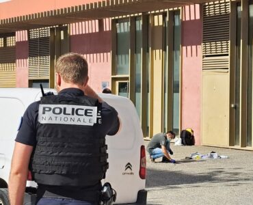 Police sur les lieux d'une fusillade à Empalot, Toulouse