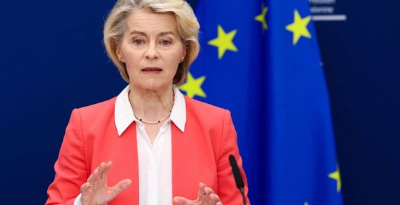 Ursula von der Leyen lors d’une conférence de presse