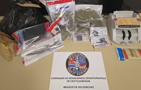Stupéfiants saisis lors du coup de filet autour de Valence-d’Agen