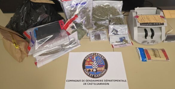Stupéfiants saisis lors du coup de filet autour de Valence-d’Agen