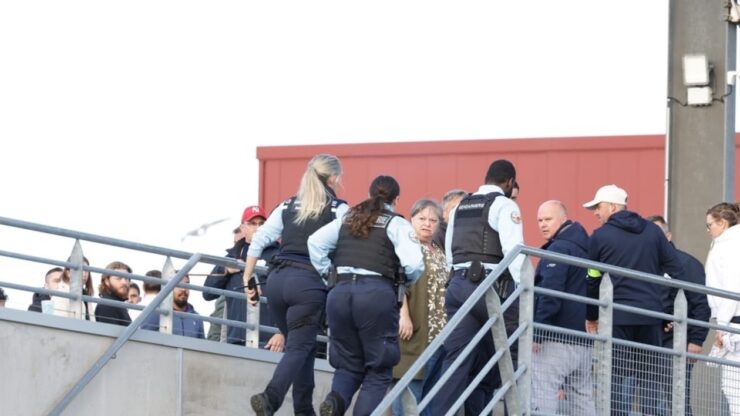Intervention des gendarmes en tribune lors de Vigneux-de-Bretagne – Fontenay en Coupe de France le 25 octobre 2026